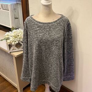 3/$30 westbound gray black long sleeve side zipper sweatshirt Size XL EUC